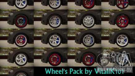 Wheels Pack by VitaliK101 для GTA San Andreas