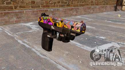 Пистолет FN Five-seveN LAM Graffitti для GTA 4