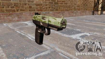 Пистолет FN Five-seveN Green Camo для GTA 4