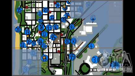 Hidden Photos Map для GTA San Andreas