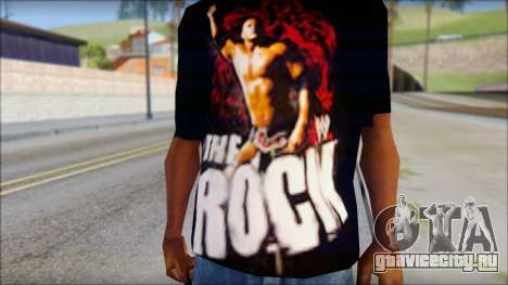 WWE The Rock T-Shirt для GTA San Andreas