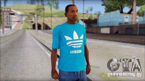 Blue Adidas Shirt для GTA San Andreas