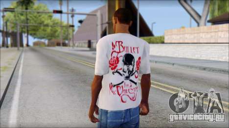 Bullet For My Valentine White Fan T-Shirt для GTA San Andreas