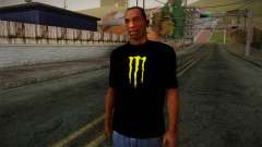 Monster Energy Shirt Black для GTA San Andreas