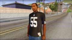Oakland Raiders 55 McClain Black T-Shirt для GTA San Andreas