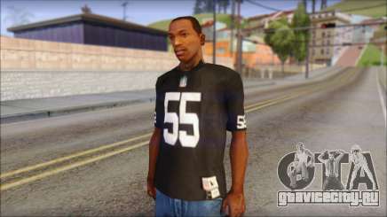 Oakland Raiders 55 McClain Black T-Shirt для GTA San Andreas