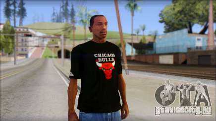 Chicago Bulls Black T-Shirt для GTA San Andreas