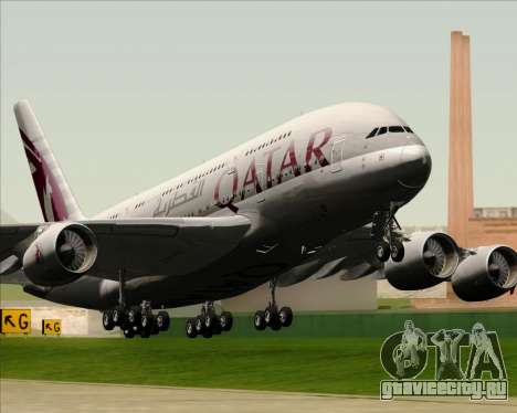 Airbus A380-861 Qatar Airways для GTA San Andreas