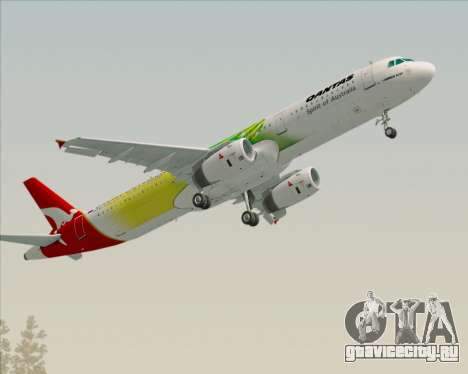 Airbus A321-200 Qantas (Socceroos Livery) для GTA San Andreas