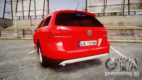 Volkswagen Passat 2014 Unmarked Police для GTA 4