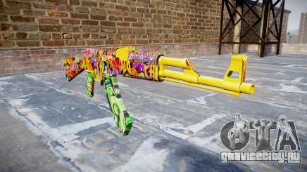 АК-47 graffiti camo для GTA 4