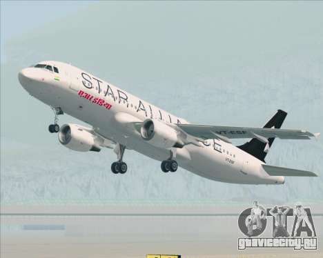 Airbus A320-200 Air India (Star Alliance Livery) для GTA San Andreas