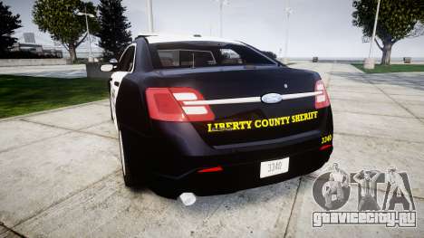 Ford Taurus 2014 Sheriff [ELS] для GTA 4