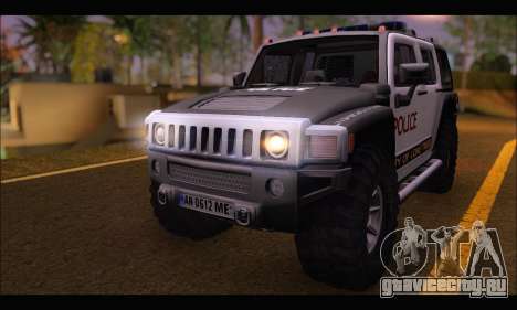 Hummer H3 Police для GTA San Andreas