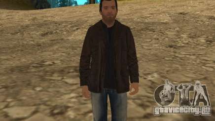 Майкл из GTA 5 в кожаной куртке для GTA San Andreas