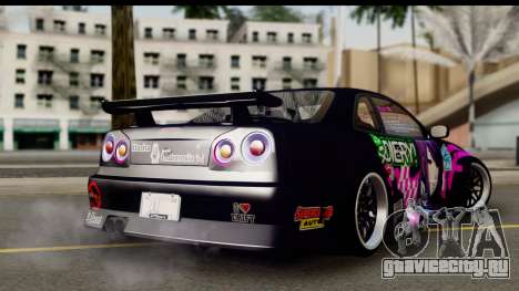 Nissan Skyline GT-R Rize Itasha для GTA San Andreas