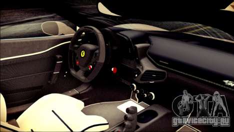 Ferrari 458 Speciale 2015 Stripe для GTA San Andreas