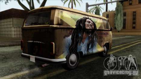 Volkswagen T2 Bob Marley для GTA San Andreas