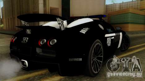 Bugatti Veyron 16.4 2013 Dubai Police для GTA San Andreas
