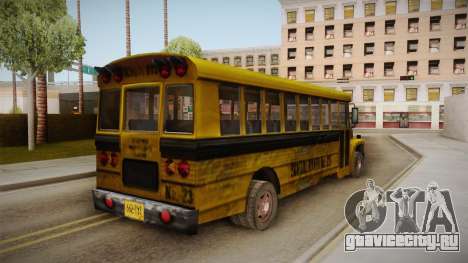 Driver Parallel Lines - School Bus для GTA San Andreas