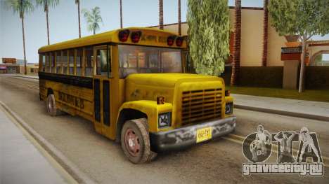 Driver Parallel Lines - School Bus для GTA San Andreas