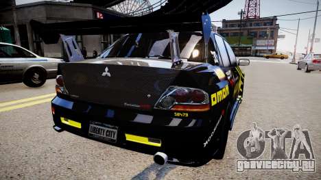 Mitsubishi Lancer Evolution VIII MR C-West для GTA 4