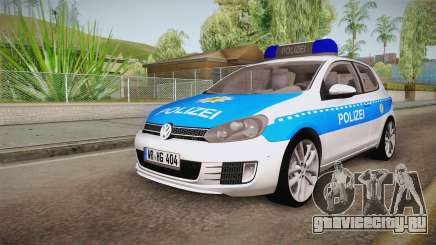 Volkswagen Golf Mk6 Police для GTA San Andreas