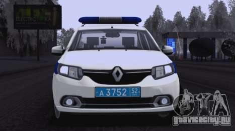 Renault Logan 2016 для ГУ МВД для GTA San Andreas