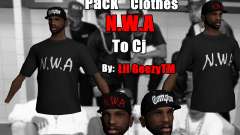 Pack Clothes N.W.A To Cj HD для GTA San Andreas