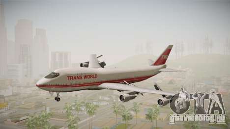Boeing 747 TWA Solid Titles Livery для GTA San Andreas