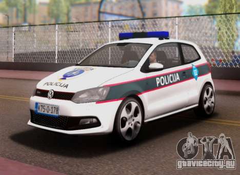 Volkswagen Polo GTI BIH Police Car для GTA San Andreas