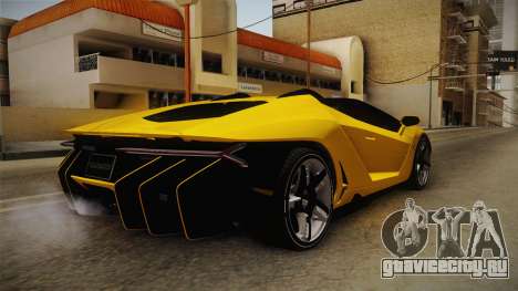 Lamborghini Centenario Roadster для GTA San Andreas