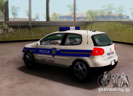 Гольф V Хорватский Полицейский Автомобиль для GTA San Andreas
