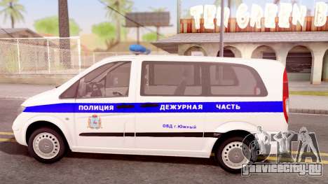 Mercedes-Benz Vito W639 Russian Police для GTA San Andreas