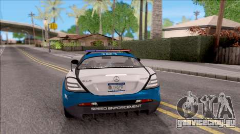 Mercedes-Benz McLaren 722 High Speed Police для GTA San Andreas