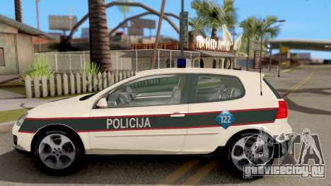 Volkswagen Golf V BIH Police Car V2 для GTA San Andreas