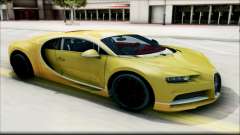 Bugatti Chiron жёлтый для GTA San Andreas