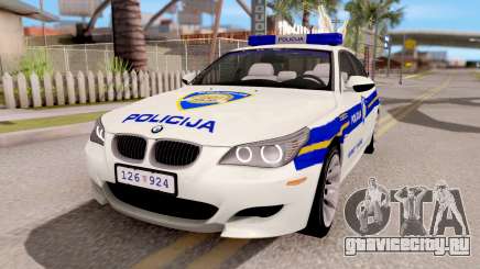 BMW M5 E60 Croatian Police Car для GTA San Andreas