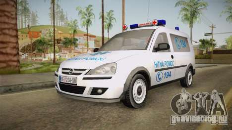 Opel Combo Ambulance для GTA San Andreas