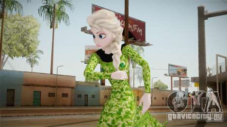Elsa Military Skin для GTA San Andreas