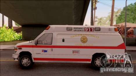 Ford E-350 SFFD San Francisco Ambulance для GTA San Andreas