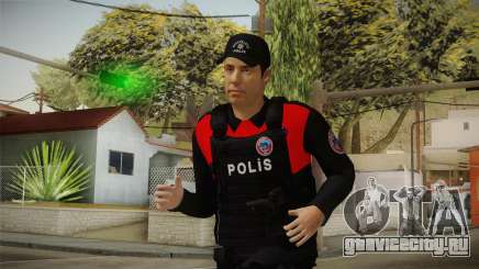 Turkish Police Officer with Kevlar Vest для GTA San Andreas