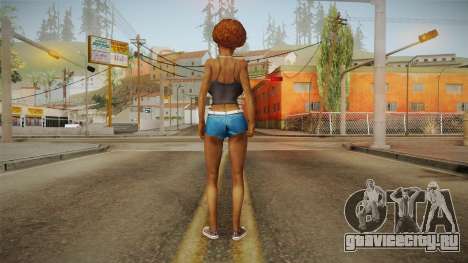 Afro Girl Skin v2 для GTA San Andreas
