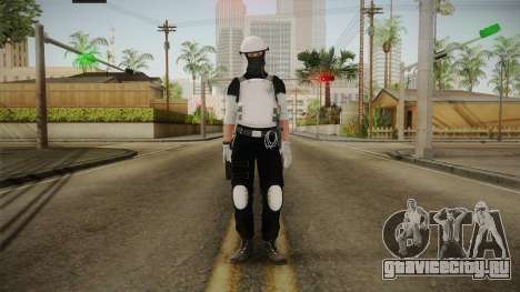 Mirror Edge Riot Cop v2 для GTA San Andreas