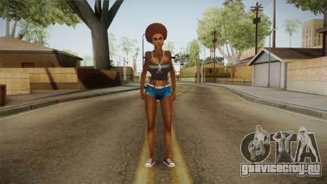 Afro Girl Skin v2 для GTA San Andreas