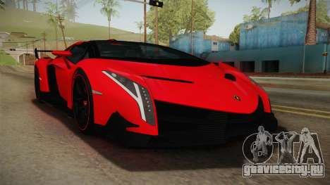 Lamborgini Veneno Roadster 2014 IVF v2 для GTA San Andreas