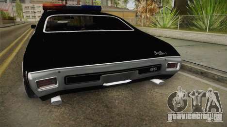 Chevrolet Chevelle SS Police LVPD 1970 v1 для GTA San Andreas