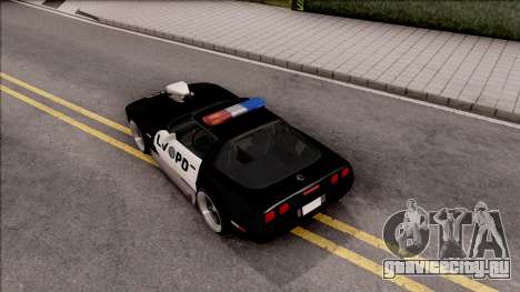 Chevrolet Corvette C4 Police LVPD 1996 v2 для GTA San Andreas
