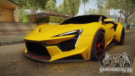 Asphalt 8 - Fenyr SuperSport W Motors для GTA San Andreas