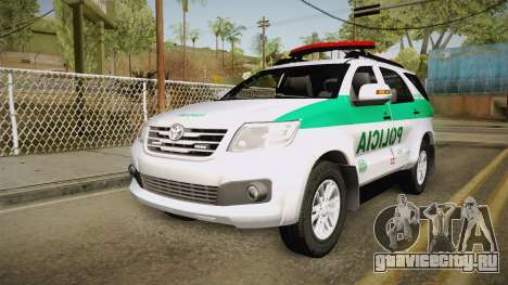 Toyota Fortuner Ponal Colombia для GTA San Andreas